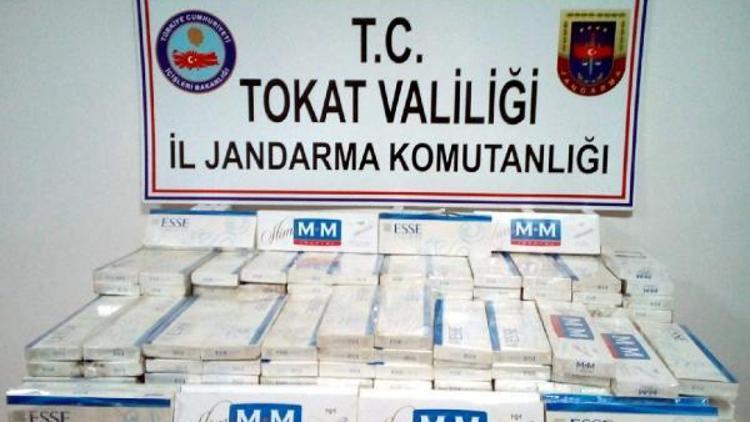 Tokatta bin 900 paket kaçak sigara ele geçirildi