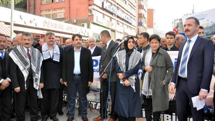 Zonguldakta, ABDnin Kudüs kararı protesto edildi