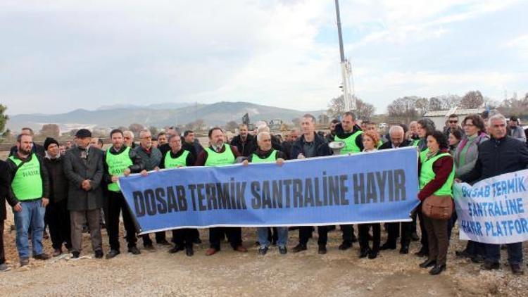 Bursada çevrecilerden termik santral protestosu