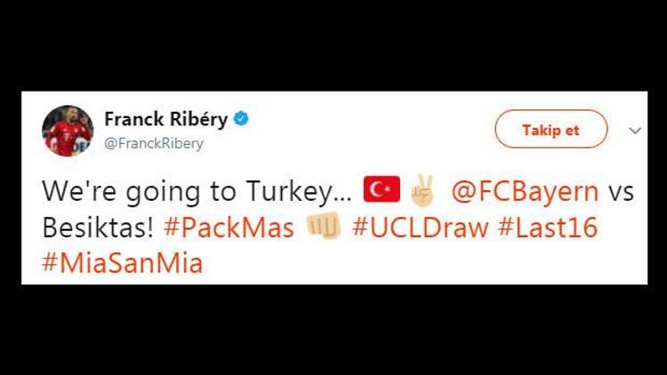 Ribery ve Hummelsten Beşiktaş paylaşımı