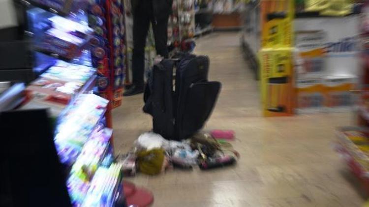 Malatyada markette şüpheli valiz paniği