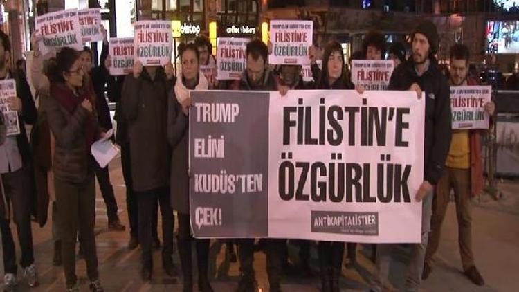 Beyoğlunda Kudüs protestosu