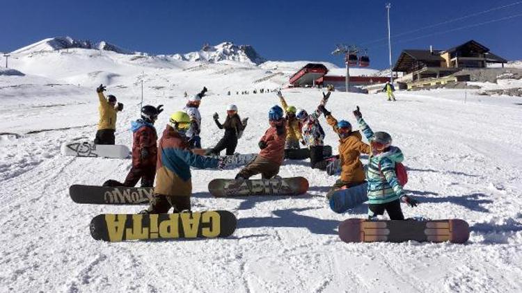 Erciyes kayak merkezinin tanıtım filmi çekildi