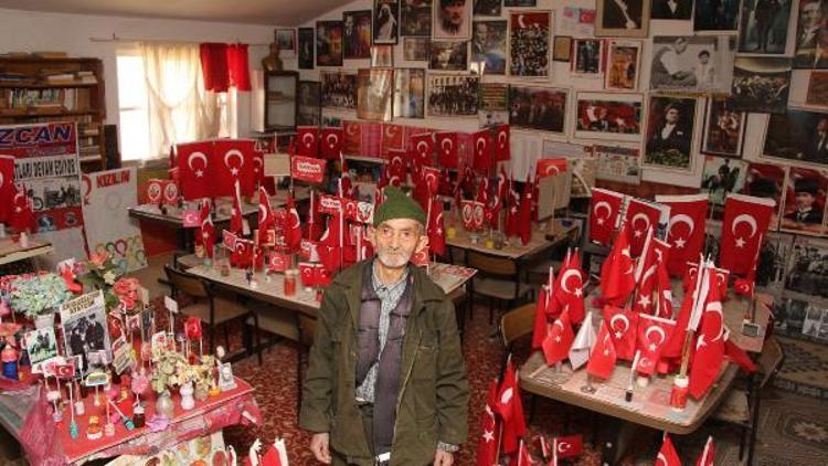 78 yaşındaki çiftçi, biriktirdiği 2 bin fotoğrafla Atatürk Evi açtı