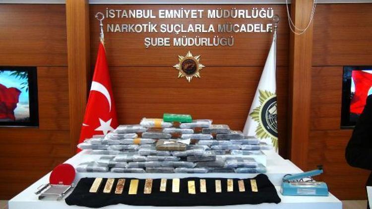 İstanbulda külçe altınla kokain alışverişine polis baskını