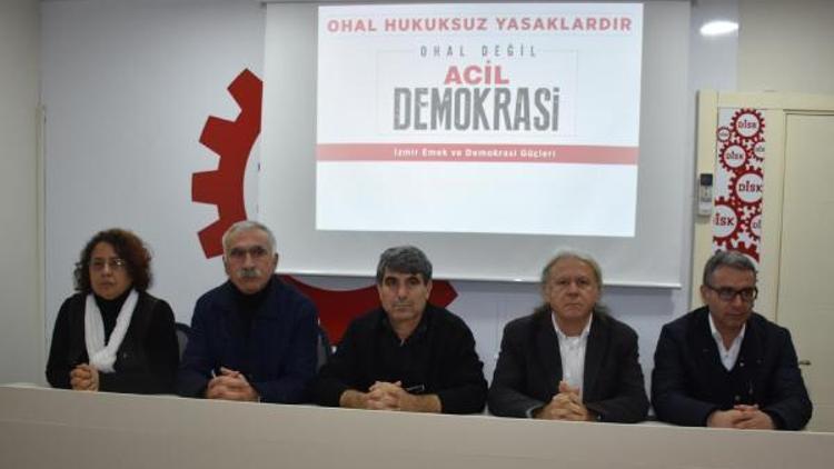 İzmirde OHAL Değil Acil Demokrasi Mitingine OHAL yasağı