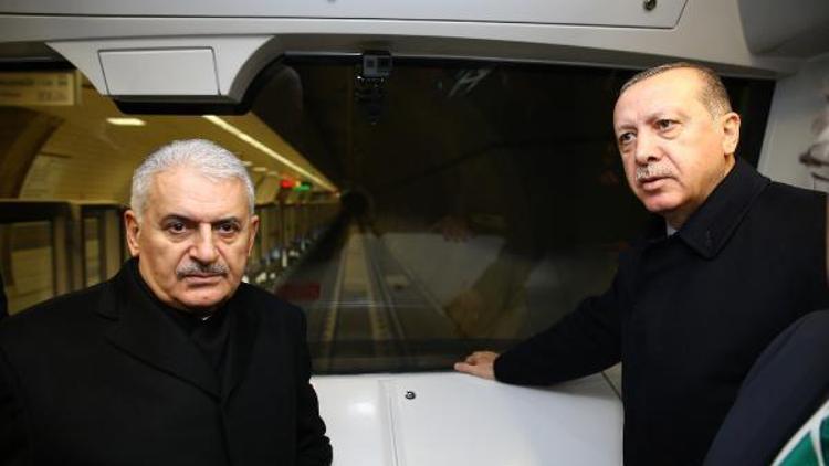 Erdoğan ilk sürücüsüz metro ile Üsküdardan Ümraniyeye gitti