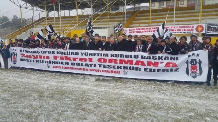 Beşiktaştan Muş İdmanyurdu Kulübüne malzeme desteği