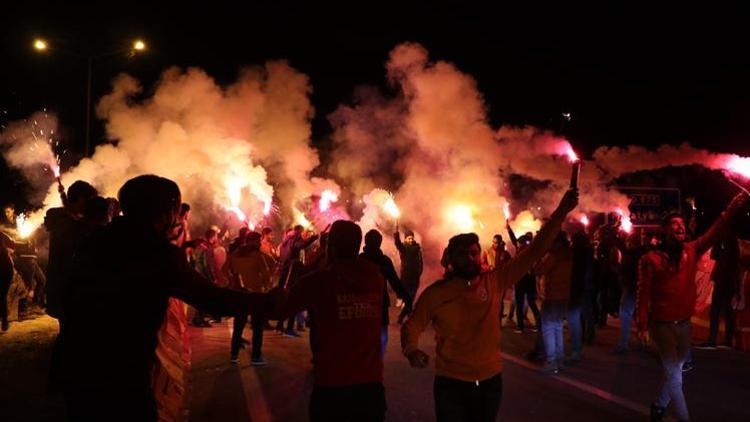 Galatasaraya Malatyada coşkulu karşılama