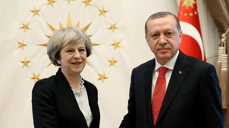 Cumhurbaşkanı Erdoğan, May ile görüştü