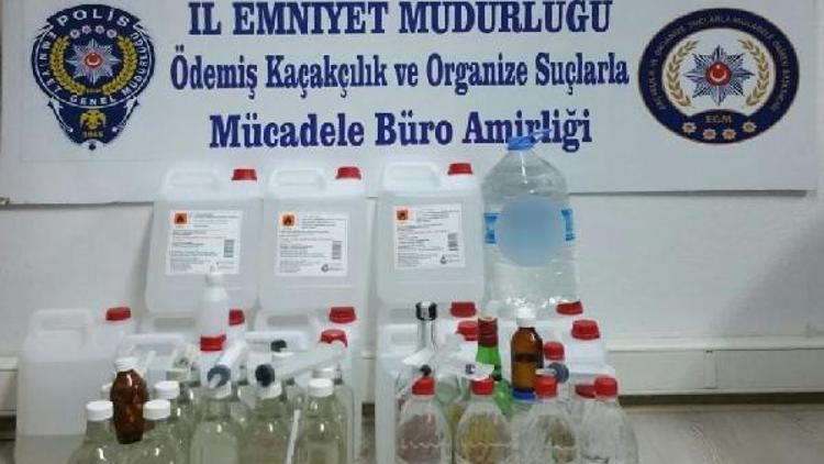 Ödemişte kaçak rakı üretimine 2 gözaltı