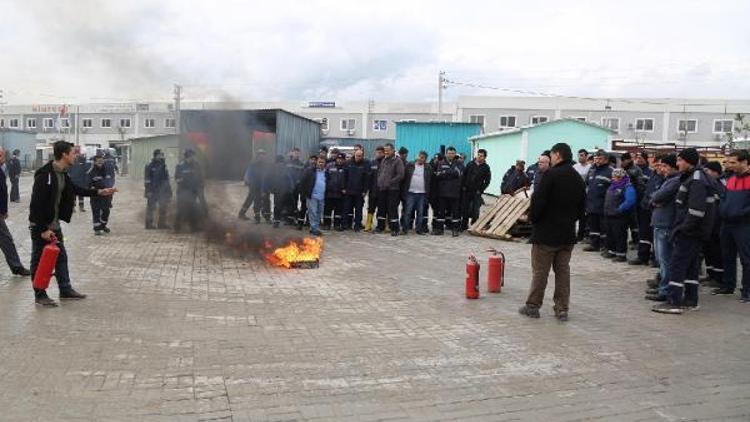 Gaziemir’de personele yangın eğitimi