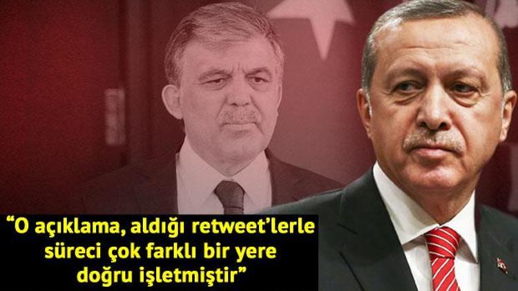 Cumhurbaşkanı Erdoğandan Abdullah Güle sitem