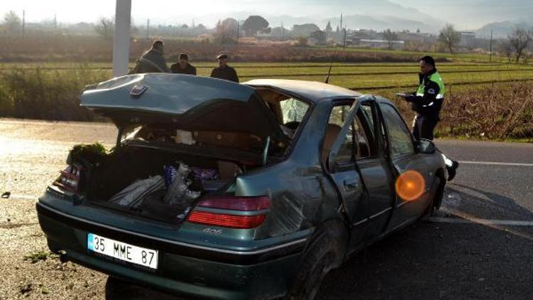 Manisada otomobil takla attı: 3ü çocuk 6 yaralı