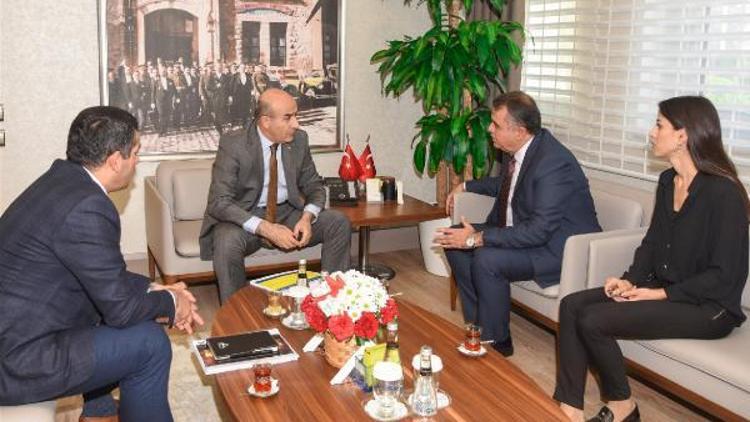 Vali Demirtaş, TCDD Bölge Müdürü Oğuz Saygılıdan brifing aldı