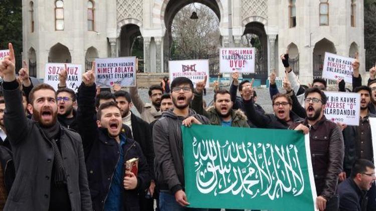 Beyazıtta yılbaşı kutlamaları protestosu