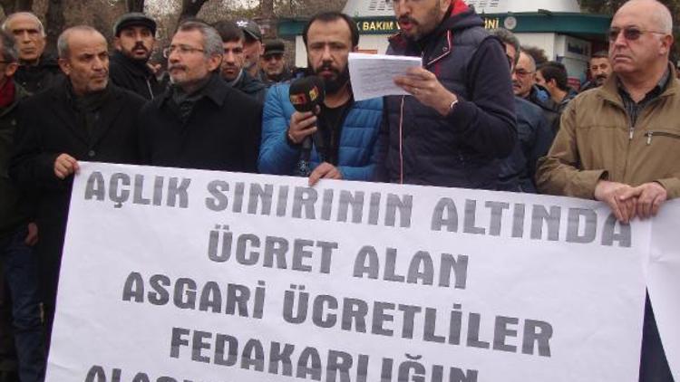 KESK OHAL ve asgari ücreti protesto etti