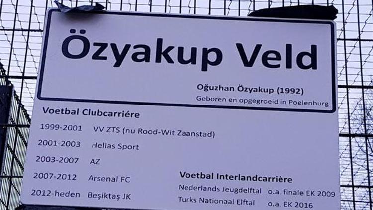 Oğuzhan Özyakup’un ismi, Hollanda’da bir futbol sahasına verildi