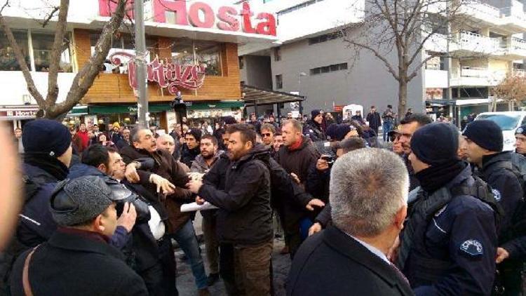 Ankarada KHK açıklamasına polis izin vermedi