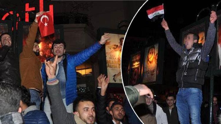 Kutlamalarda gerginlik: Irak bayrağı açılınca...