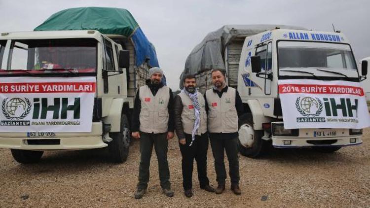 Gaziantepten Suriyeye 4 TIR yardım