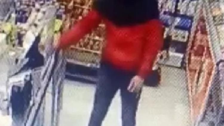 Silahlı market soyguncusu kameradan yakalandı
