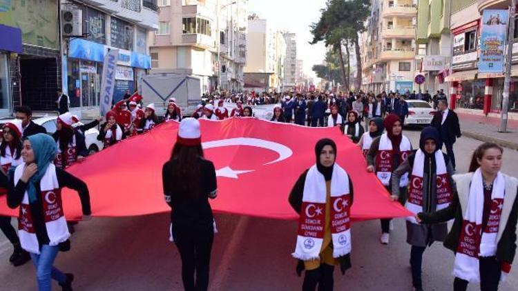 Osmaniyeli gençler Sarıkamış Şehitleri için yürüdü