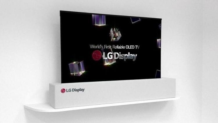 LGnin OLED televizyonu katlanıp kayboluyor