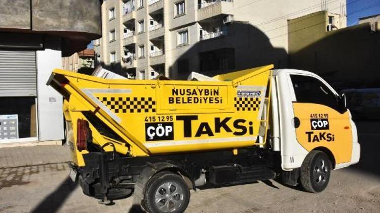 Nusaybinde çöp taksi uygulaması