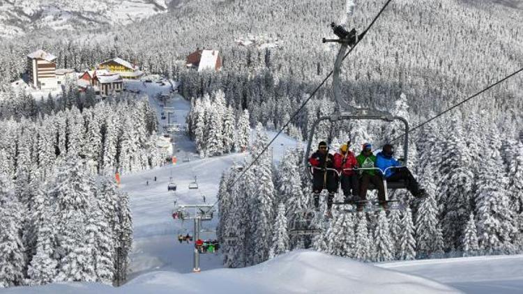 Ilgazda elektrik kesildi, teleferik durdu