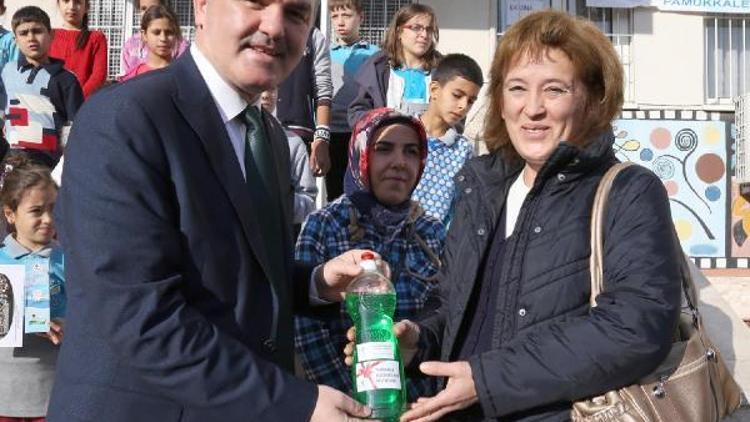 Pamukkalede 10 bin 720 litre bitkisel atık yağ toplandı