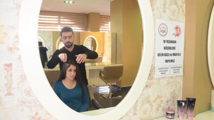 Gaziantepteki kuaförler çocuk gelinlere saç ve makyaj yapmıyor