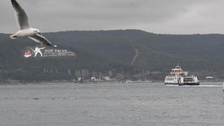 Çanakkalede Gökçeada seferleri fırtına nedeniyle iptal