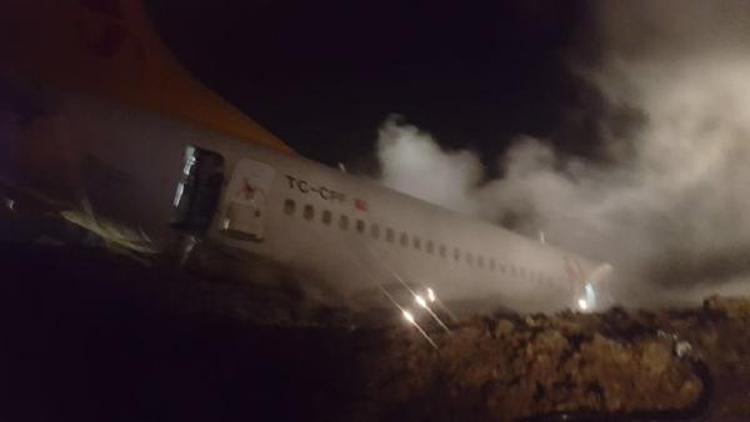 Trabzonda yolcu uçağı pistten çıktı (4)