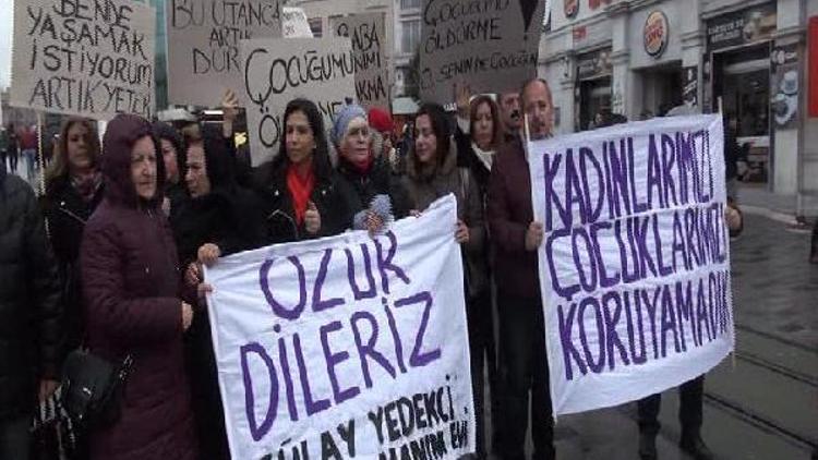 Kadınlar, kadına şiddeti ve çocuk cinayetlerini protesto etti