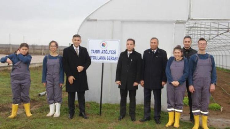 Mutlucan Kılıç Özel Eğitim Uygulama Merkezinde marul hasadı yapıldı