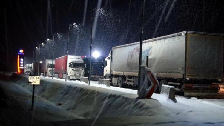 Erzincanda ulaşıma kar ve tipi engeli