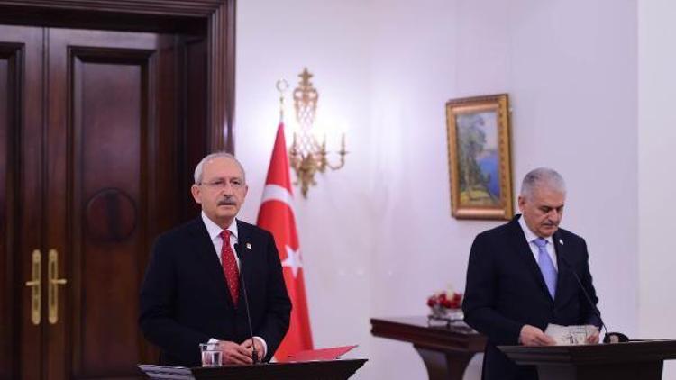 Fotoğraf //Başbakan Yıldırım, CHP Genel Başkanı Kılıçdaroğlu ile görüştü (2)