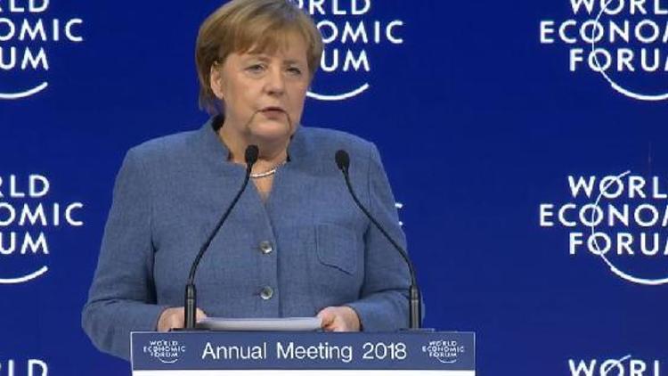 Davos/Merkel: Korumacılık dünyanın sorunlarını çözmez