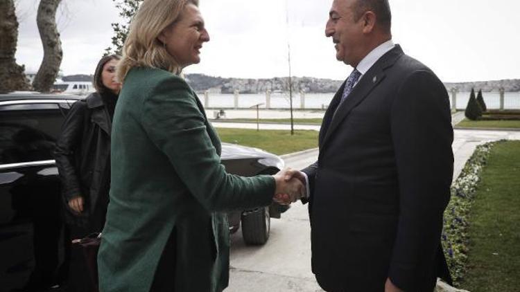 fotoğraf// Dışişleri Bakanı Çavuşoğlu, Avusturyalı mevkidaşı ile bir araya geldi