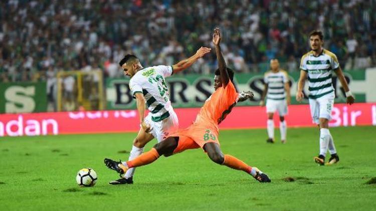 Bursaspor, zorlu Aytemiz Alanyaspor deplasmanında