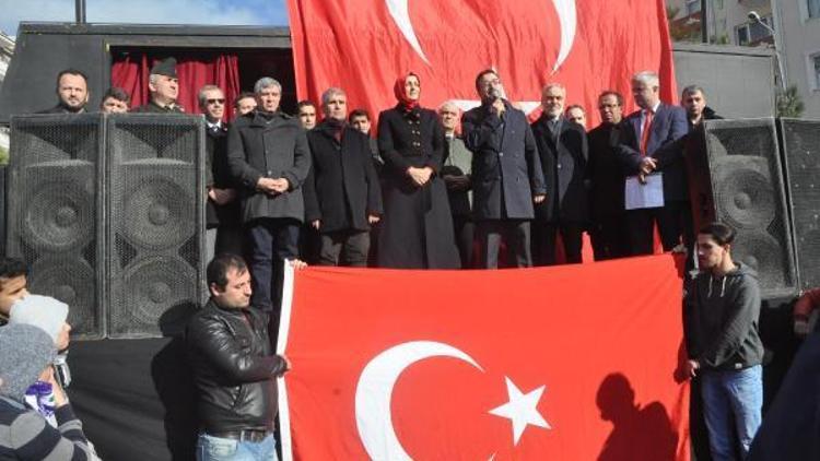 Kapaklıda Zeytin Dalı Harekatına destek mitingi