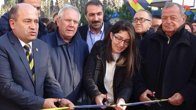 Fenerbahçe Başkanı Yıldırım, Edremitte pota açılışı yaptı