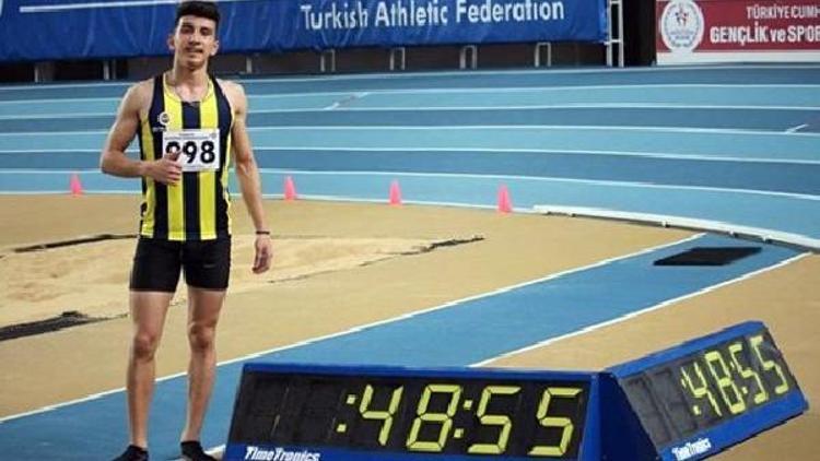 Genç atlet İlyas Çanakçıdan Türkiye rekoru