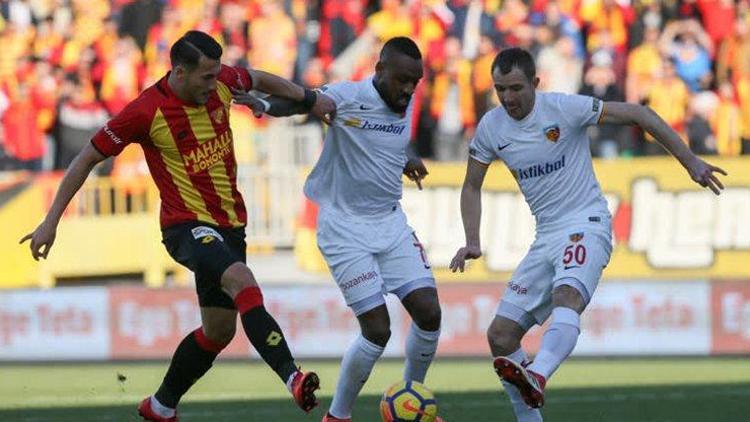 Göztepe ile Kayseri yenişemedi 2 gol, 2 kırmızı kart...