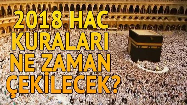 Hac kura sonuçları ne zaman saat kaçta sorgulanabilecek 2018 Hac kura çekilişi