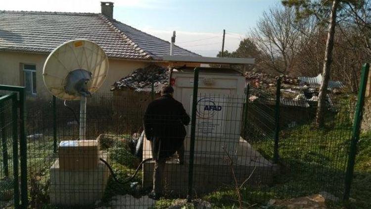 Deprem kayıt istasyonunun bakımı yapıldı