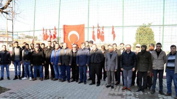 Malkarada Ak Partililerden Zeytin Dalı Harekatına destek