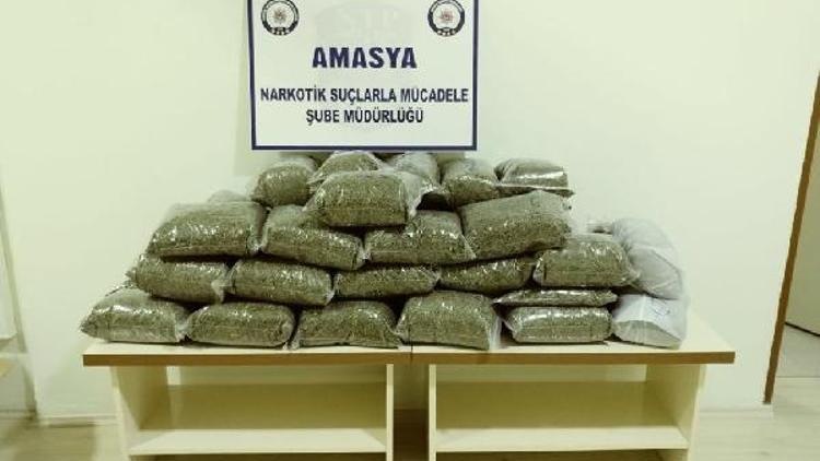Amasya’da 21 kilo uyuşturucu ele geçirildi