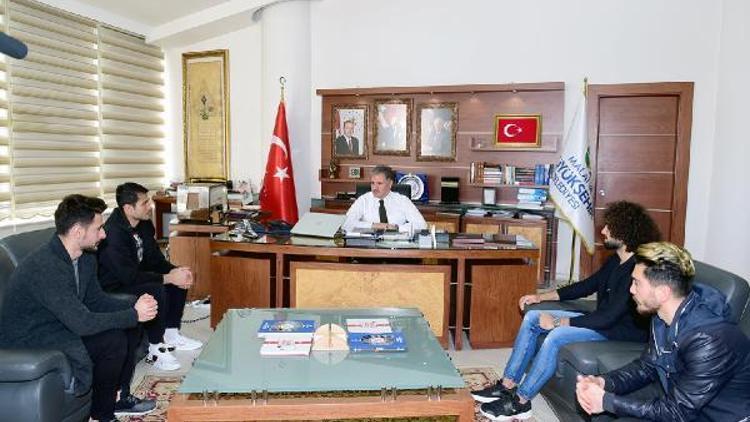 Evkur Yeni Malatyaspordan Başkan Çakıra ziyaret